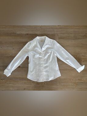 Calvin Klein White Button-Down Women's Shirt